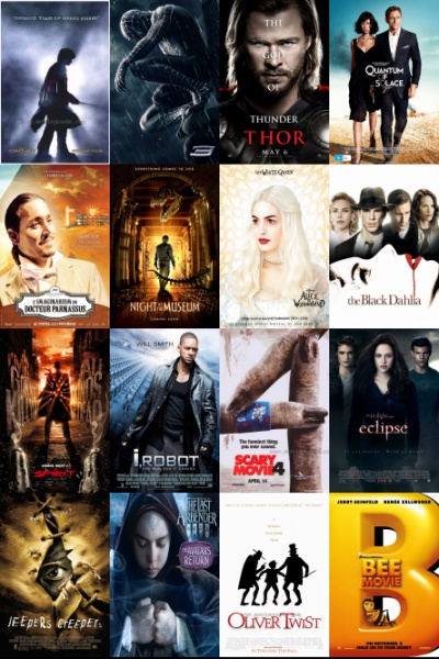 معرفی بهترین فیلم و سریال از نظر منتقدین و بینندگان - پوستر فیلم‌ها و سریال‌ها